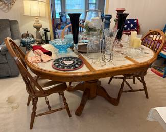 Dining table with 6 chairs