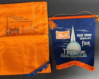 1940 NY banner, hankies holder