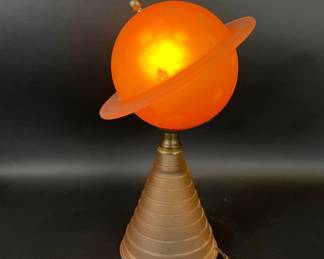 World's Fair NY 1939 Art Deco Saturn table lamp