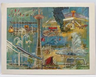 Seattle mounted poster