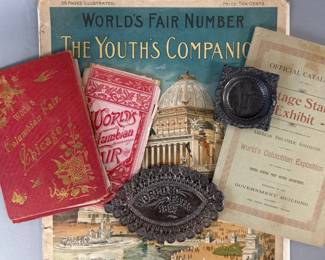 1893 World Columbian Exposition at Chicago World's Fair lot of Ephemera