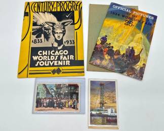 1933/34 Chicago souvenir booklets, postcards