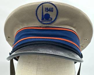1940 New York World's Fair men's officer tour guide brim hat