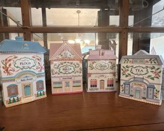 Lennox Village canister set of 4 1990
