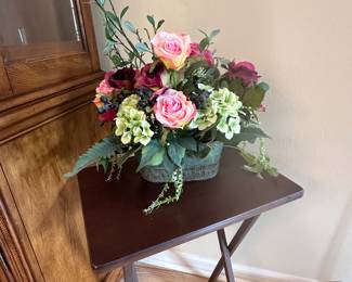 There are two of these flower bouquets