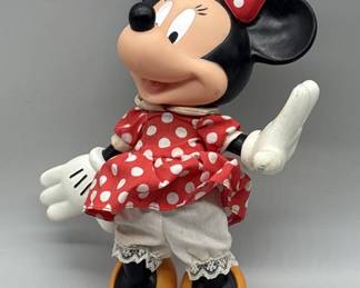 Hard Plastic Minnie Red Polka Dot Dress, Bow & Those Iconic Yellow Shoes