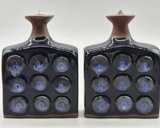 Blue Bubbles Ceramic Salt & Pepper Shakers