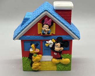 Mickey & Minnie Mouse + Pluto Schoolhouse Bank