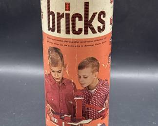 Vintage Can of American Plastic Bricks, no lid