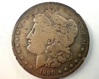 1880 USA Morgan Dollar coin - 90% silver