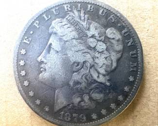 1879 USA Morgan Dollar coin
