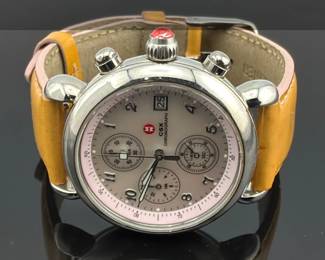 Michele stainless steel CSX chronograph ladies watch