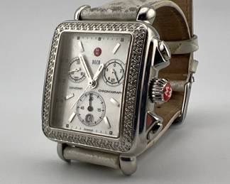 Michele Diamond Deco chronograph ladies watch