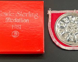 1981 Towle Sterling Christmas Medallion