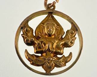 18kt Thai Garuda god pendant