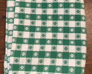 M266 green tablecloth 112” x 76” $6