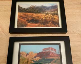 M278. (2) 5”x7” framed photo cards $10