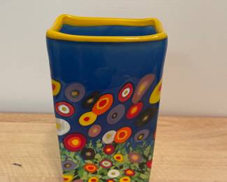 M 305  ceramic colorful vase $12