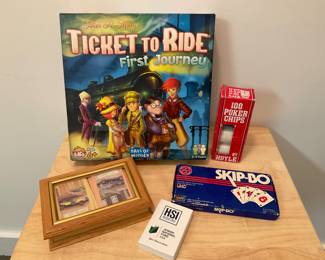 M261 Assortment of cards and games $12