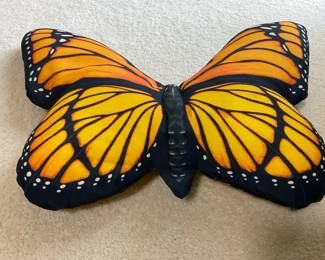 A205  Large monarch butterfly decorative pillow. $10