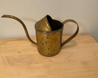 M238. Vintage brass watering can $10