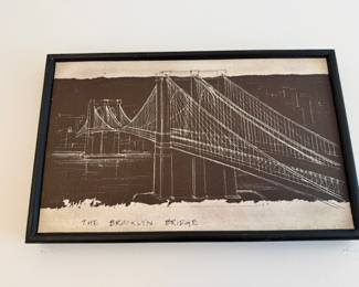 Brooklyn Bridge art piece