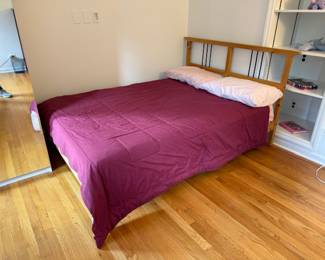 Full sized bed and mattress