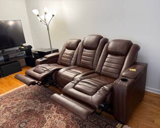 Showing sofa in reclining position.  So comfy!  