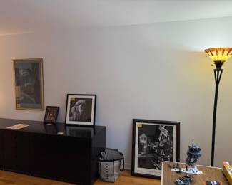 Miscellaneous wall art and standing lamp (we have two of these)