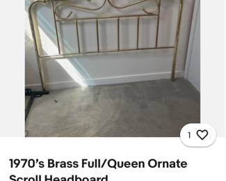 1970  Brass  headboard