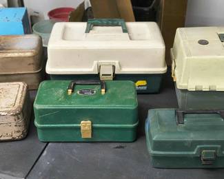 Tackle boxes - some vintage