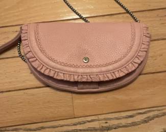 Pink Ruffle Crossbody Bag