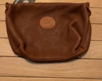 Roots Leather Clutch