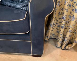 Blue Velvet Sofa 45” by 90”