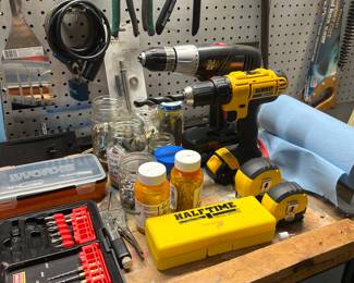 Misc Tools & Drills W/ Batteries 