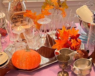 Misc Kitchen Items W/ Fall Decor