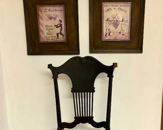 pretty wooden vintage chair.