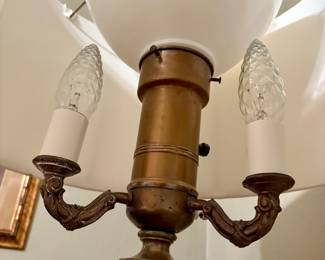 Vintage brass floor lamp.