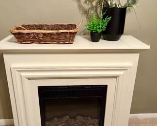 Electric fireplace. 
80. 