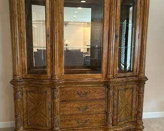 Pulaski Lighted China Cabinet