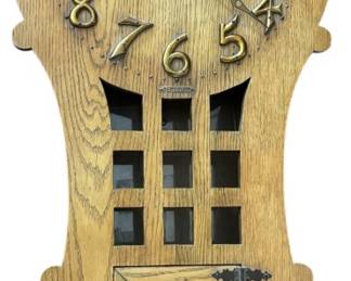 Session Mission Oak Style Wall Clock