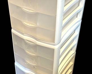 3 Sterilite Storage Drawers