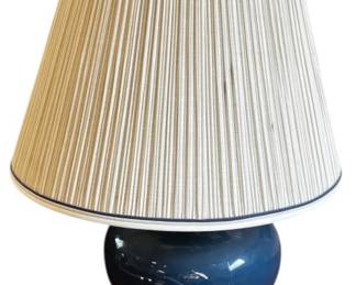 Vintage Blue Ceramic Lamp