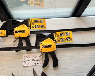 Pair of Dewalt Clamps