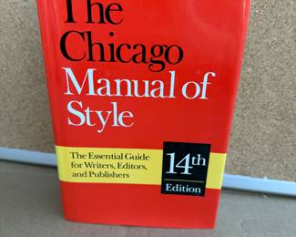 The Chicago Manual of Style $3.00