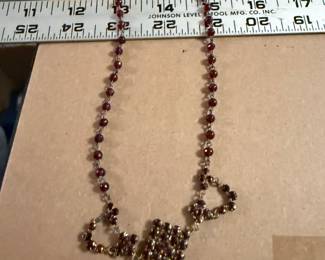 Costume Red Stone Necklace $8.00