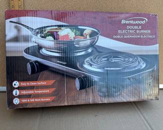 Brentwood Double Electric Burner $8.00