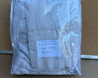 Beige Striped Size King Set $9.00