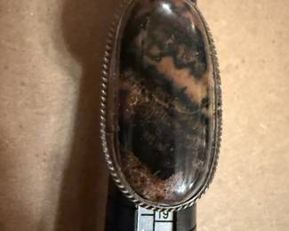 Large Oval Stone Ring $12.00