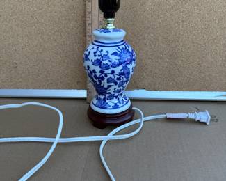 White and Blue Lamp $8.00
